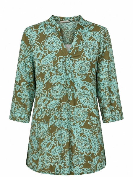 CCL, Bluse, 3/4 Arm, mint-oliv